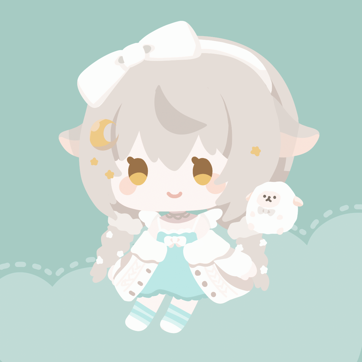 Vtuberデフォルメイラスト-1