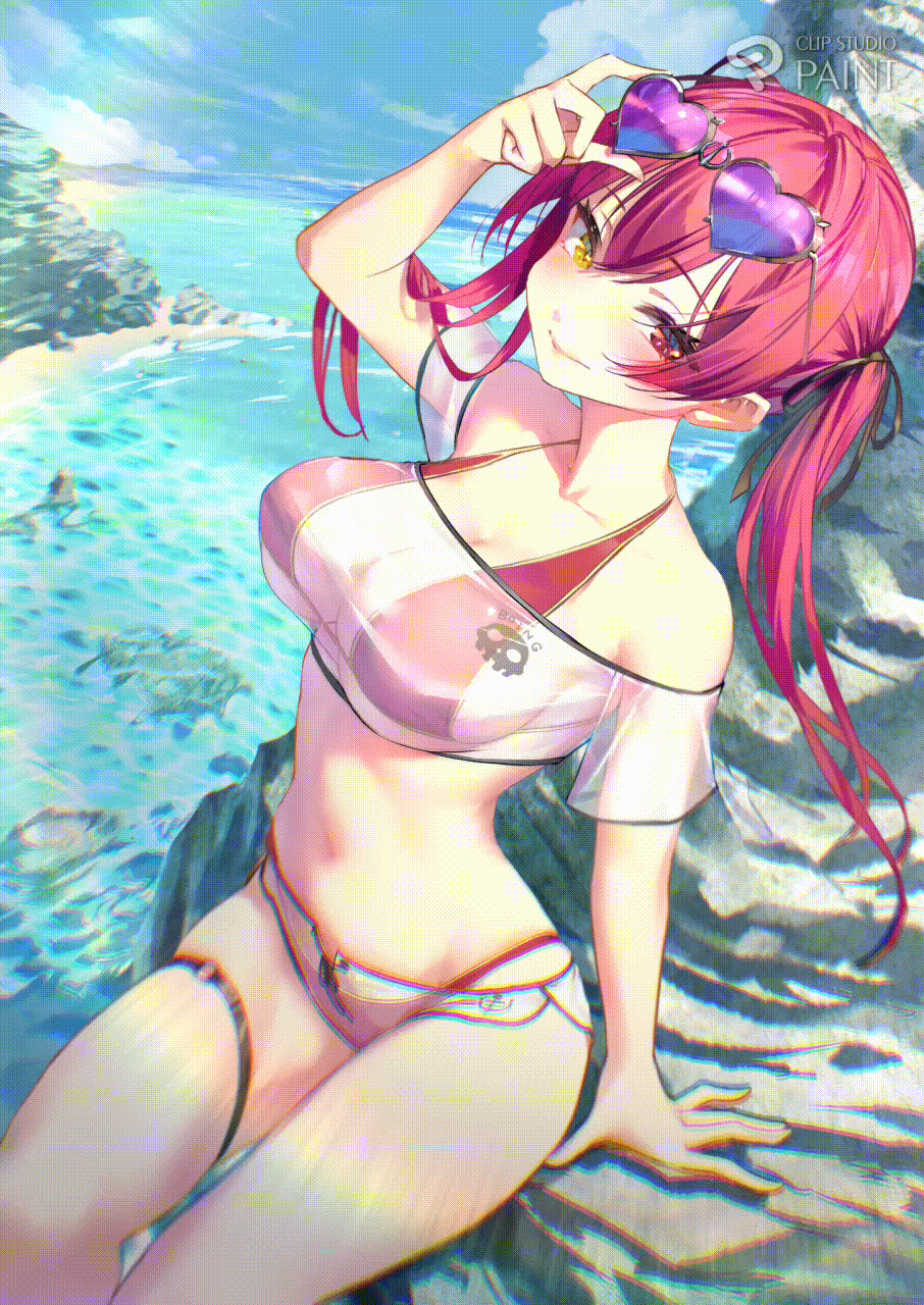 宝鐘マリン 　二次創作　＋タイムラプス-1