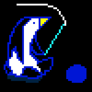 ペンギンのドット絵-1