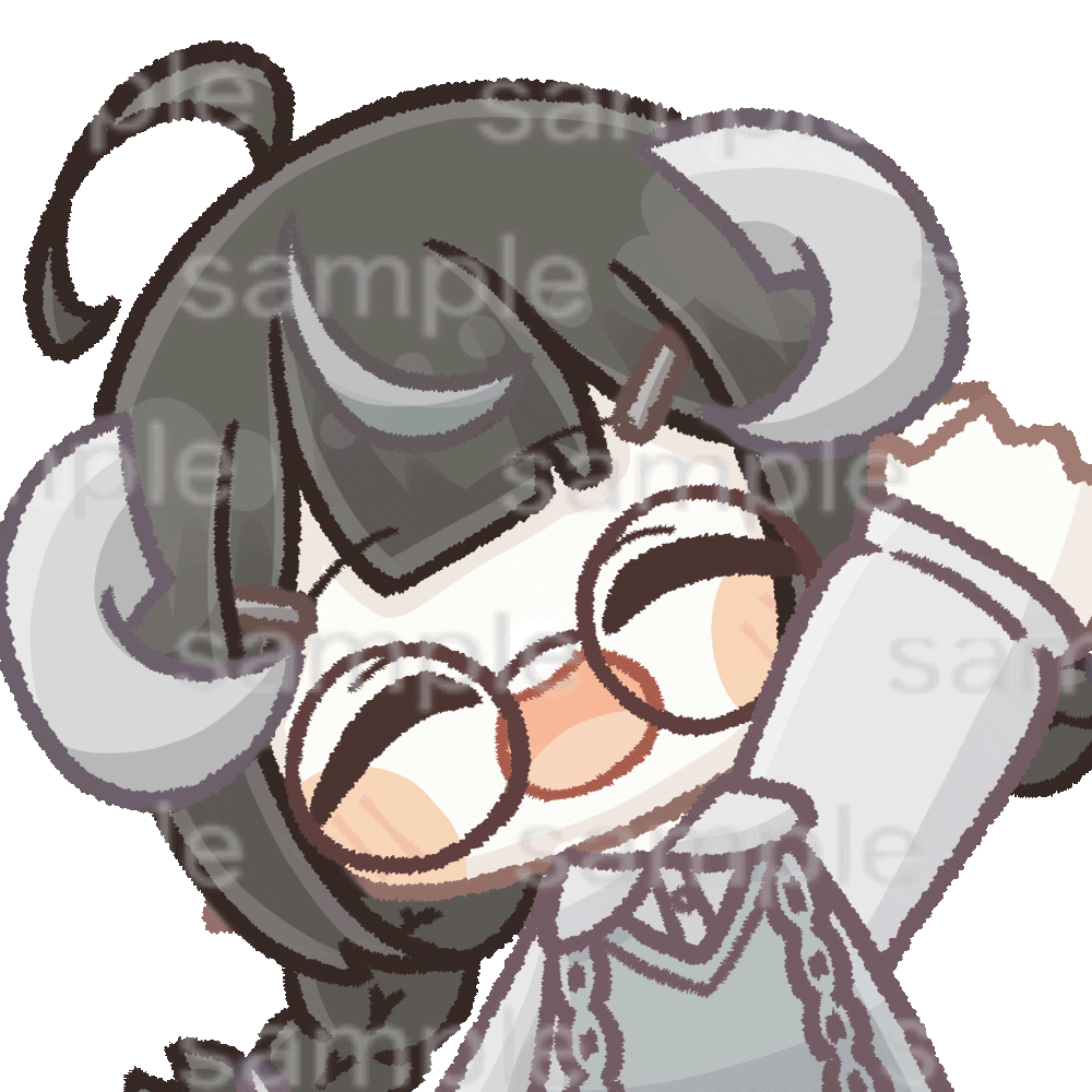 【アメカンナさん】アニメーションイラスト【Vtuberさん】-1