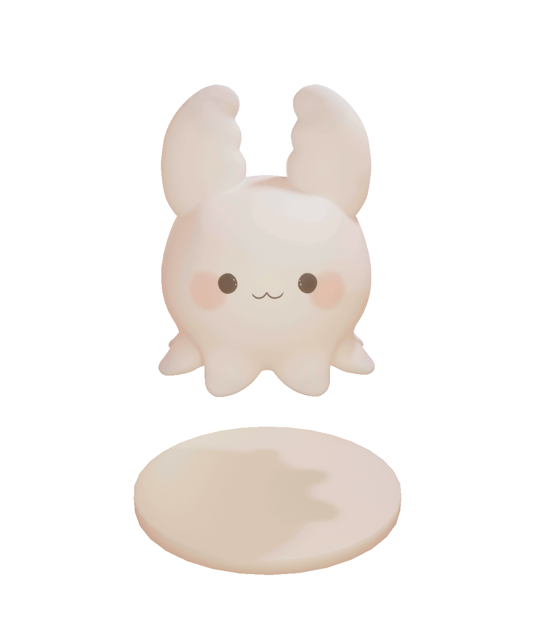 【もちもちゴーストさん】3Dマスコット【配信者さん】-1