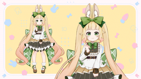 【Live2d】うさぎの女の子-1