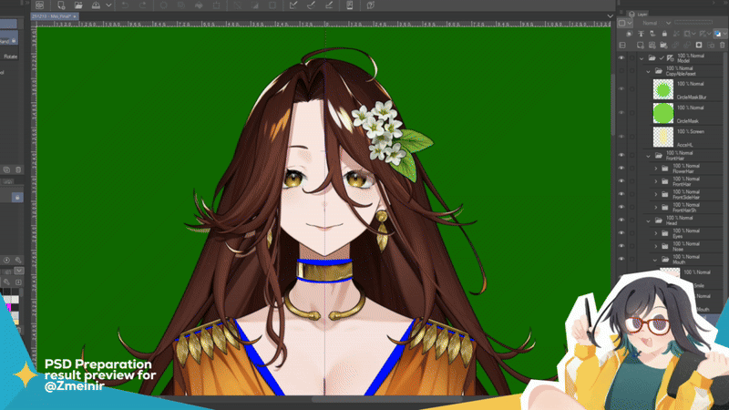 PSD Preparation | Zmeinir/HesperaVT Live2d Model-1