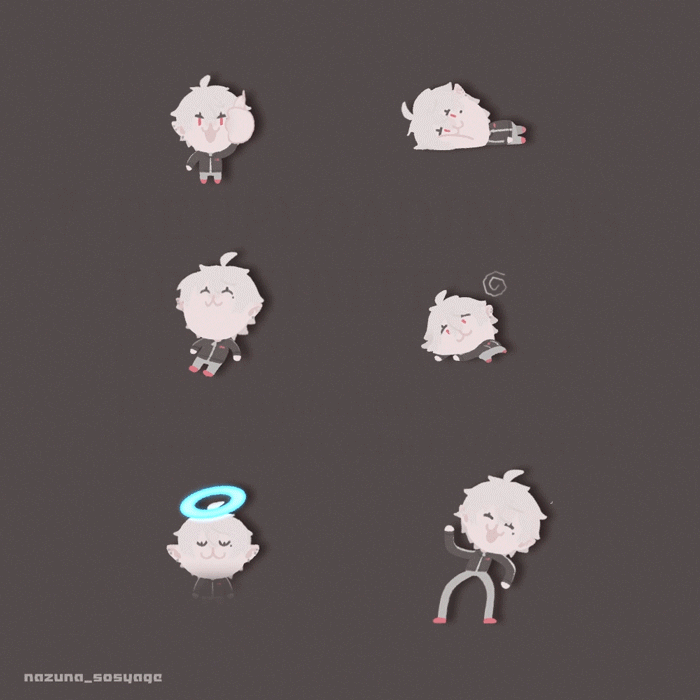 某LINEスタンプ風ループアニメーション※二次創作-1