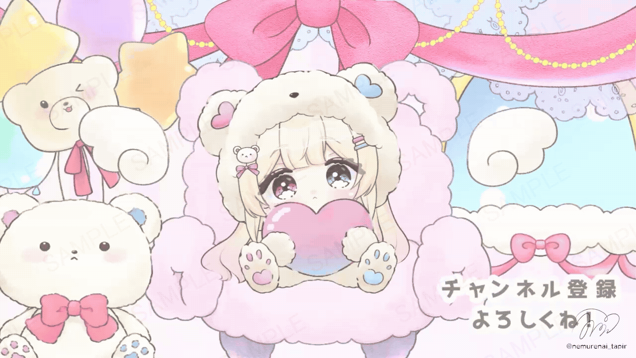 【Live2D animation】桜白夢もあ様/ED-1