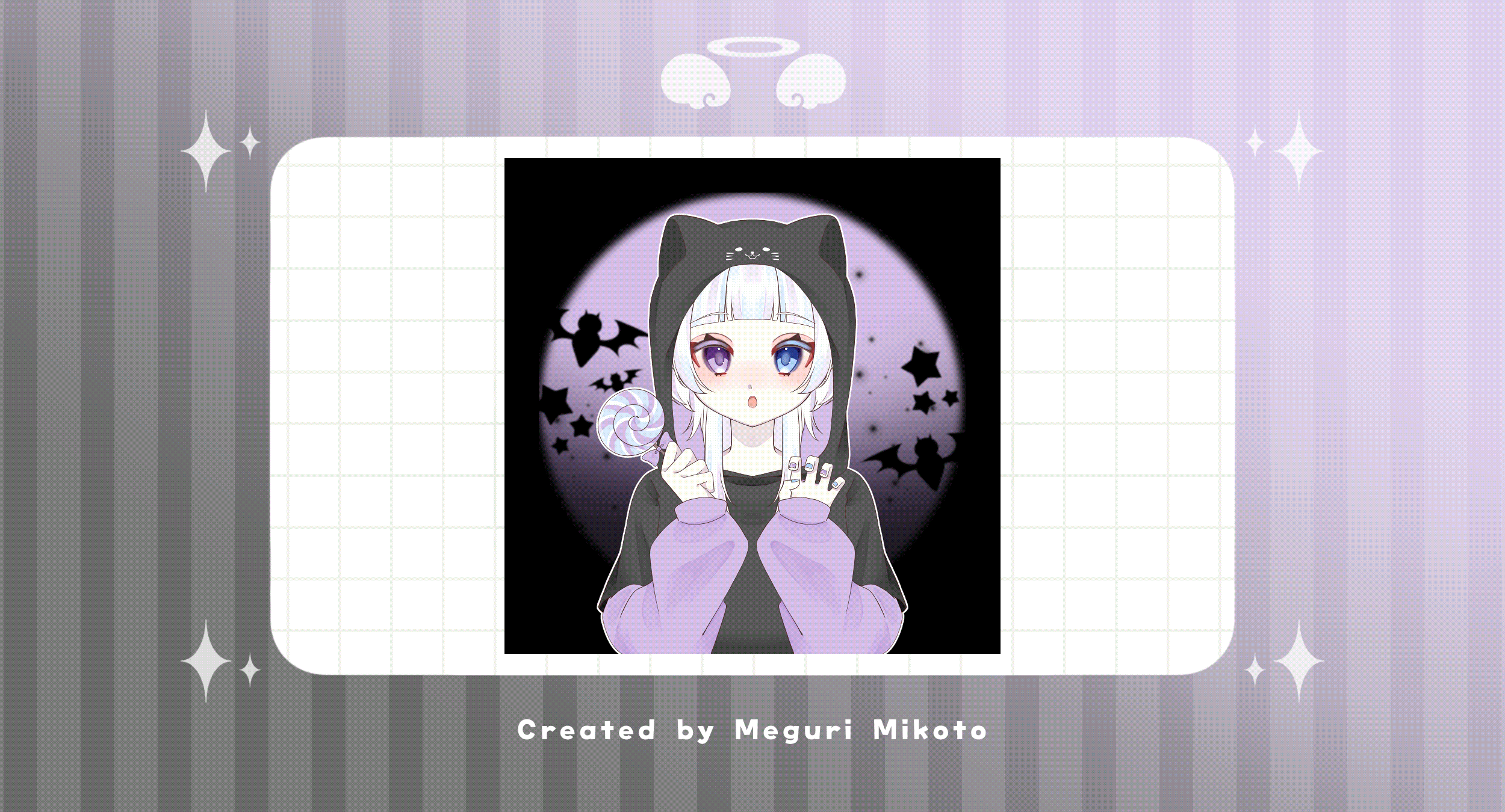 【量産】廻吏命 化け猫ﾊﾟｰｶｰ《ﾊﾛｳｨﾝﾊﾟｰｶｰｱｲｺﾝ2024》-1