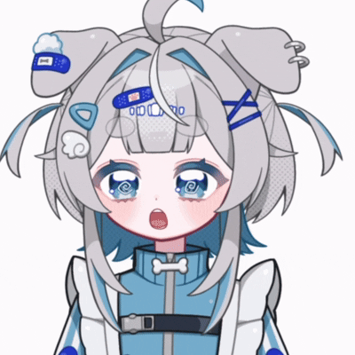 Live2D用パーツ分けイラスト(犬耳ジャージメイドちゃん)-1