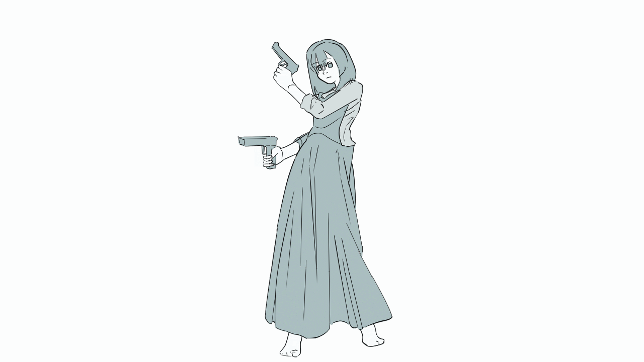 拳銃ぐるぐるアニメーション-1