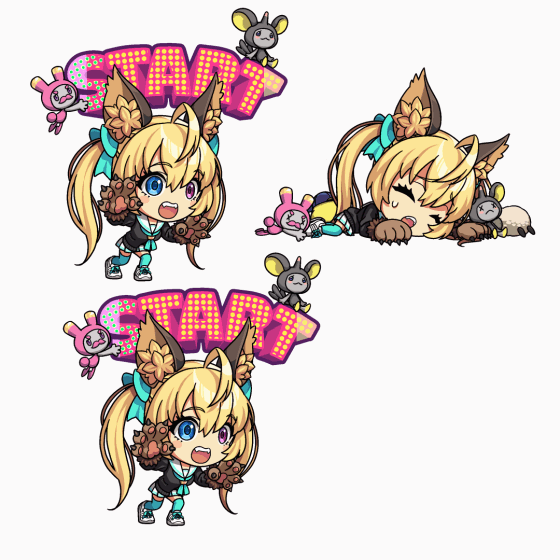 【お仕事】SDキャラ素体/モーション-1