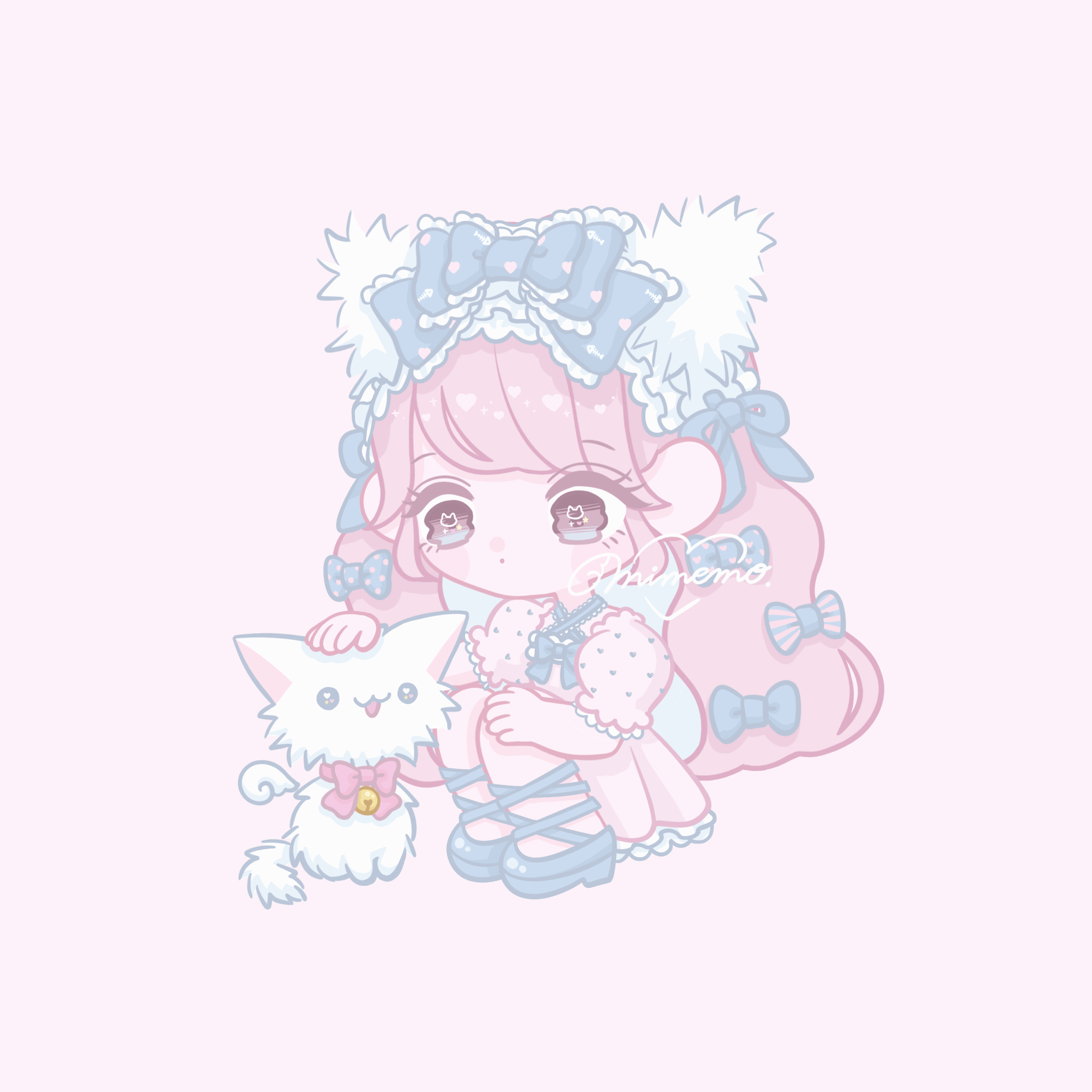 ねこ なでなで-1