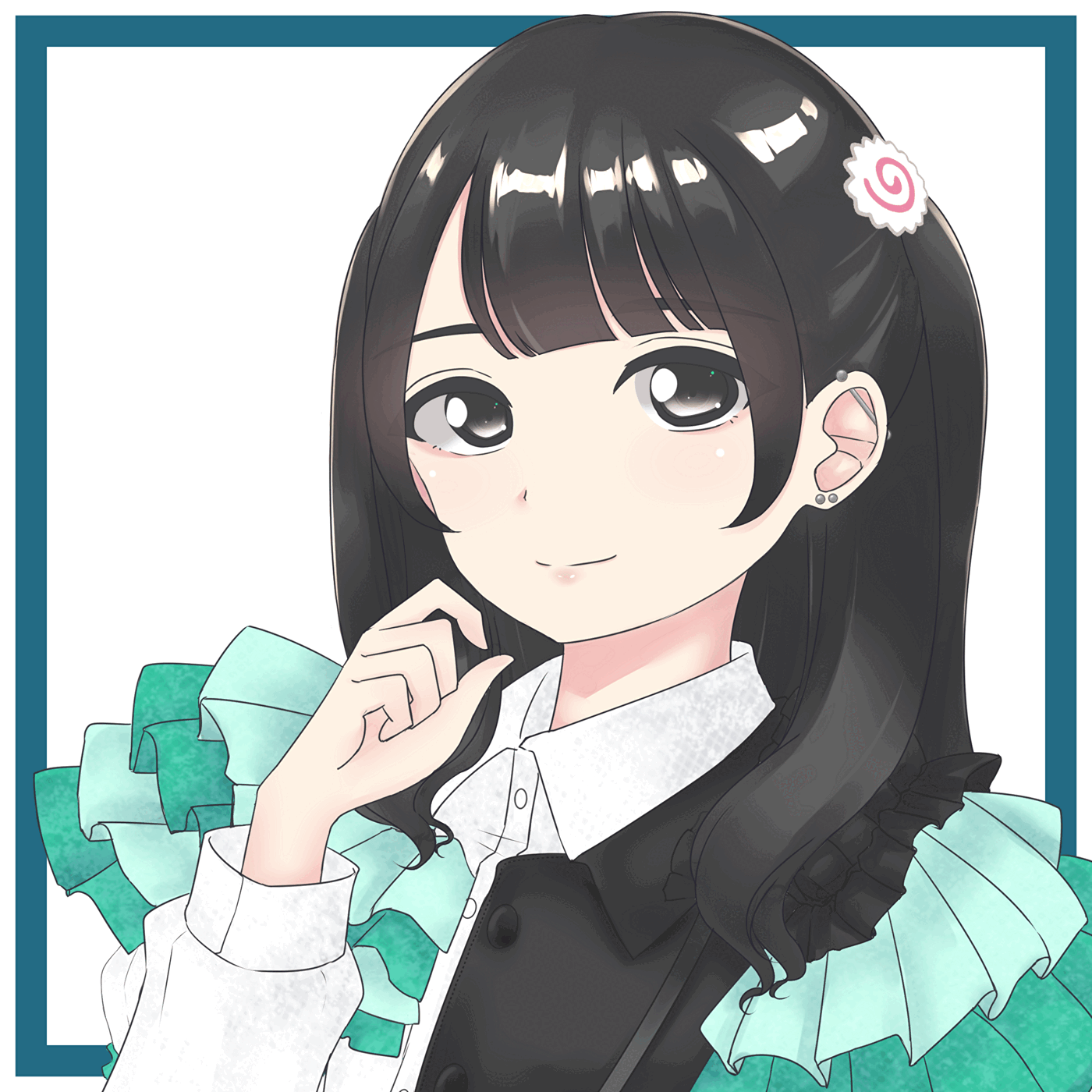 習作　まばたきイラスト　-1