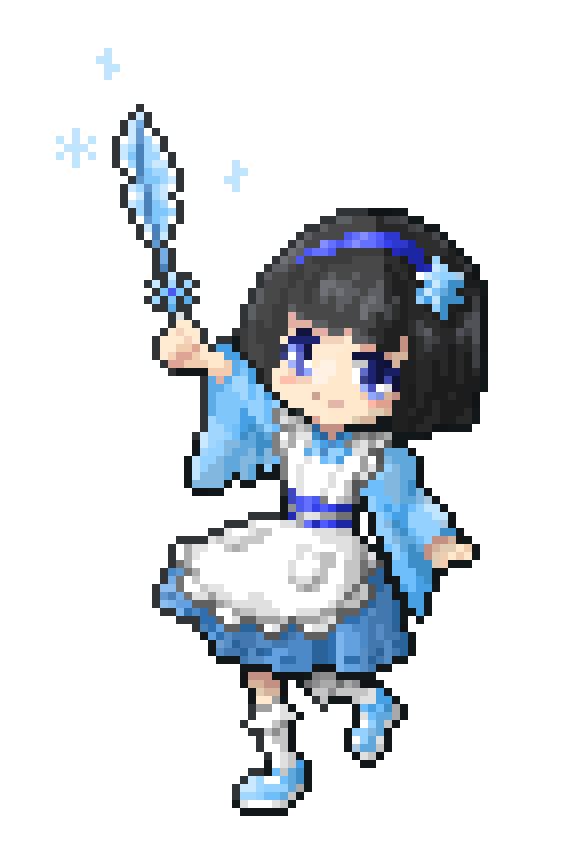 ドット絵 立ち絵アニメ 白里ゆきね-1