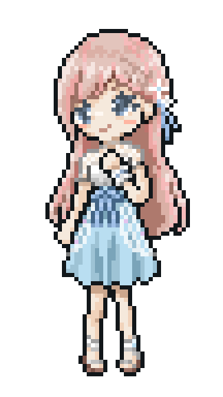 ドット絵 立ち絵アニメ 星奈みーにゃさま-1