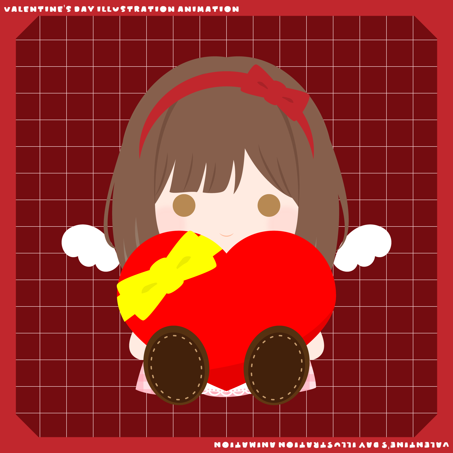 アニメーション付バレンタインイラスト / かなむー様-1