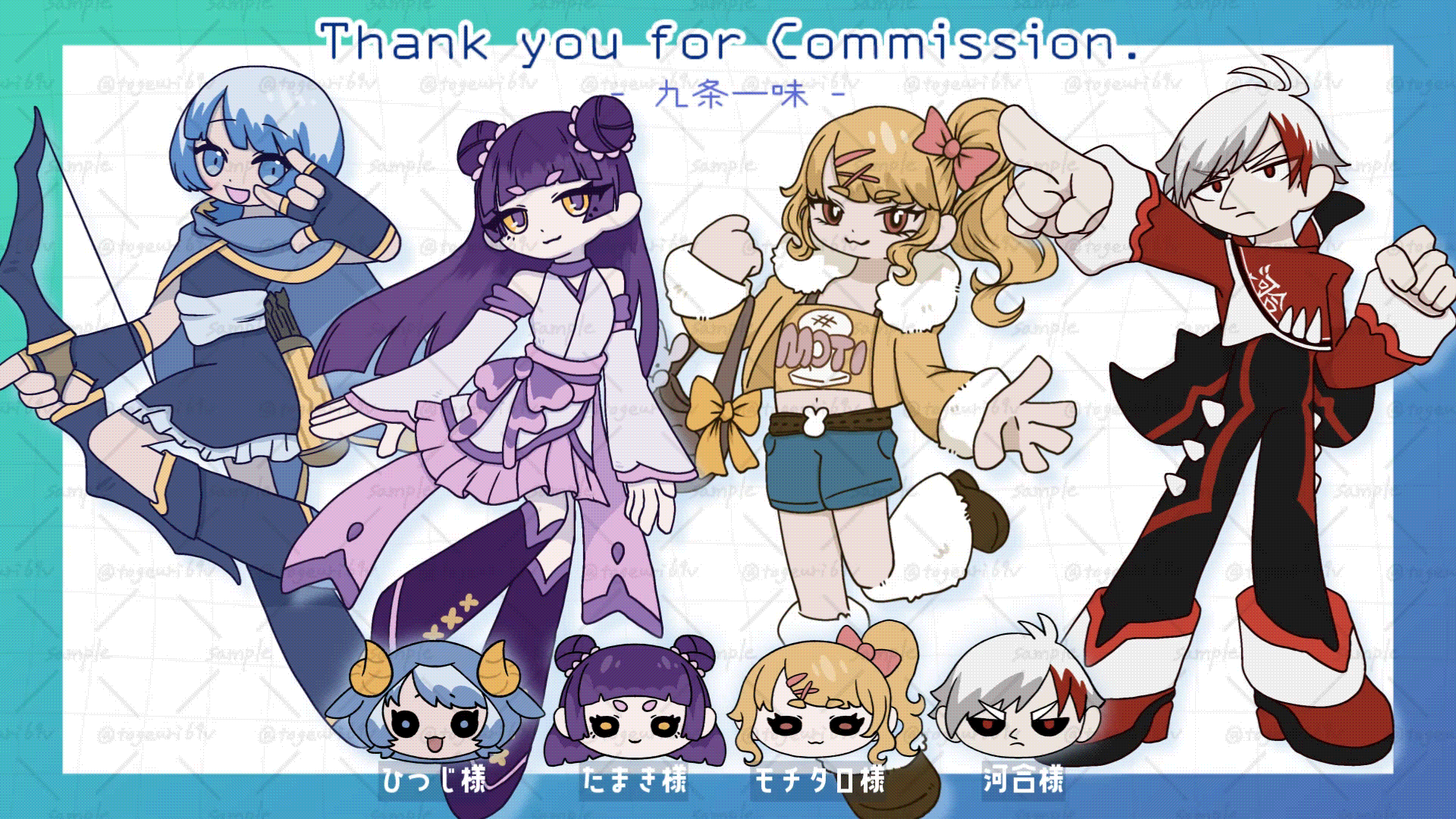 キャラクターデザイン＆デフォルメイラスト制作-1