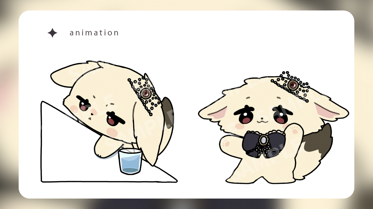 アニメーションスタンプ / 狐猫にゃん様-1