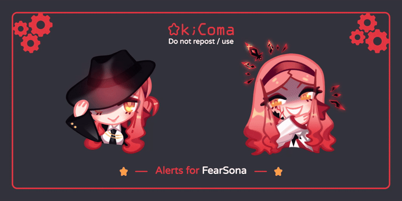 Custom alerts | FearSona-1