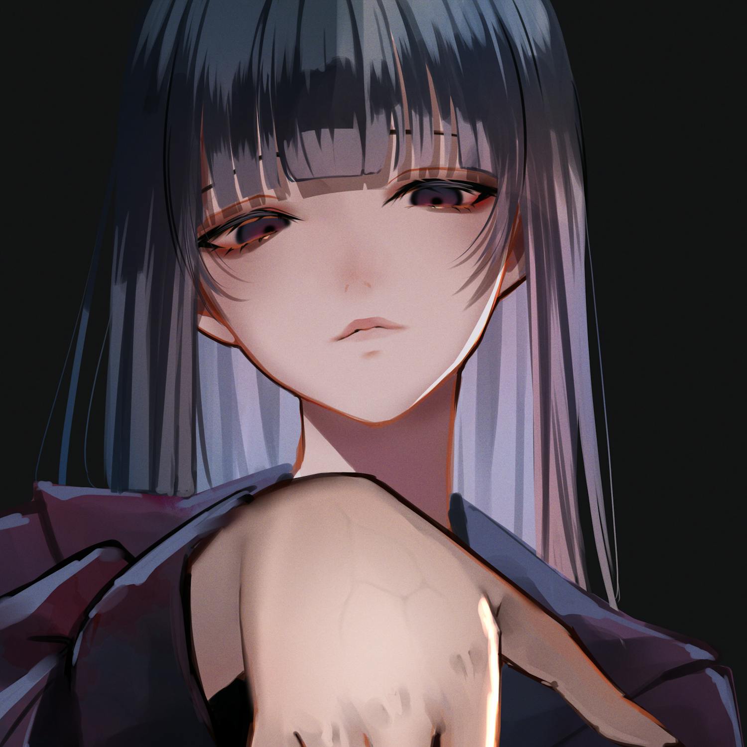 K*y様 リフレクションアート reflection art Lite 神尾観鈴 夕暮れ時の海と振り返る神尾観鈴（かみおみすず） / AIRの