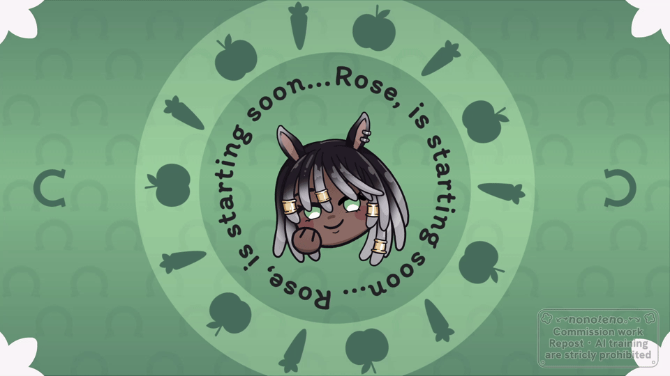 Rosalynvtuber's YCH Loading/Starting Stream Screen-1