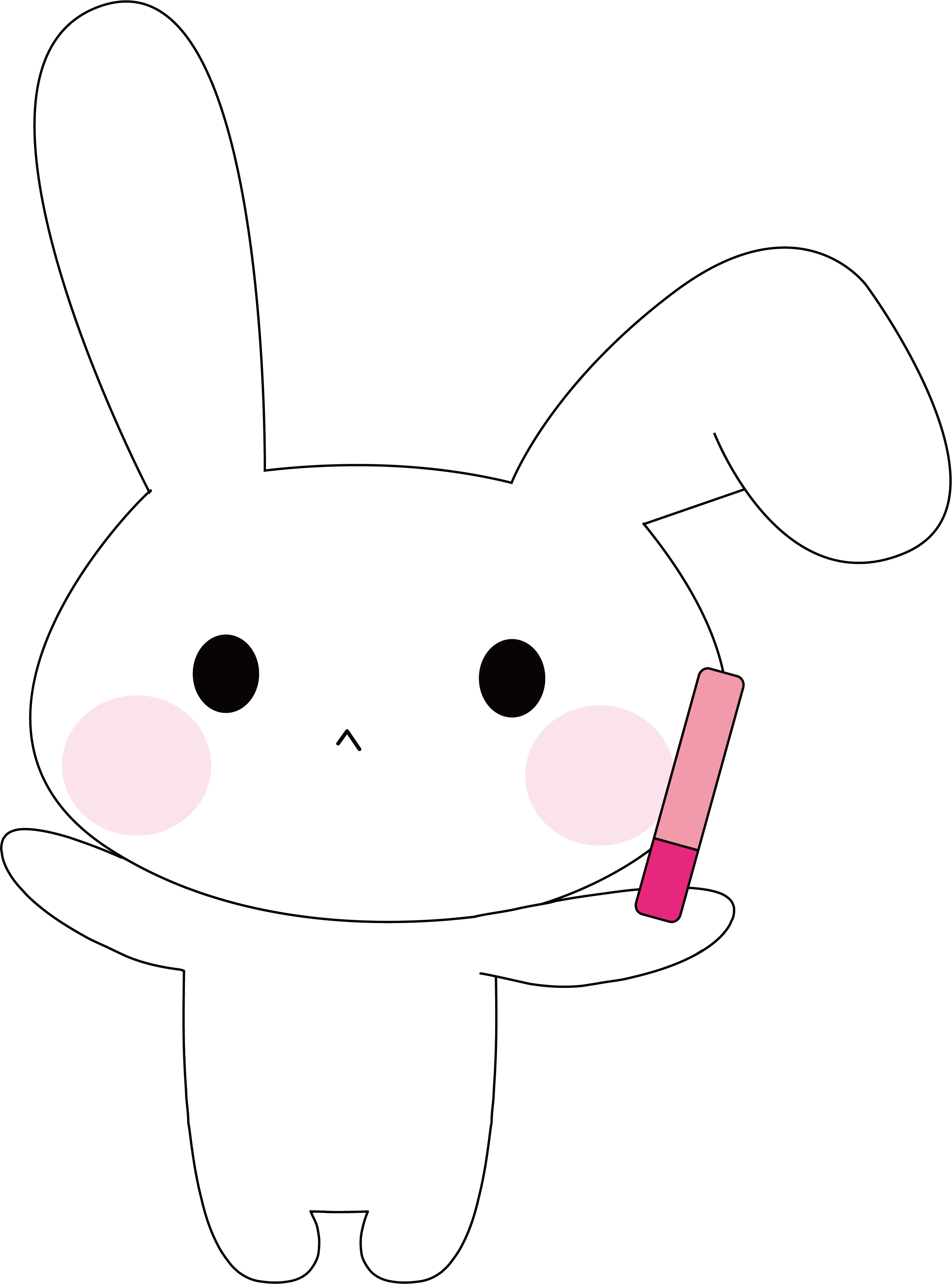 推し応援うさぎアニメーションGIF / キャラクター-1