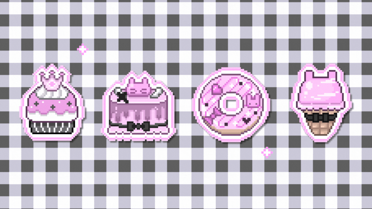 スイーツドット絵　サブスクバッジ-1