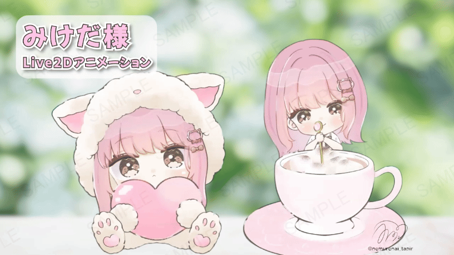【Live2D animation】みけだ様-1