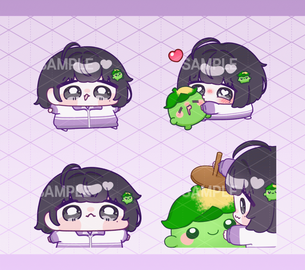 오별콩님 GIF 일러스트 -1
