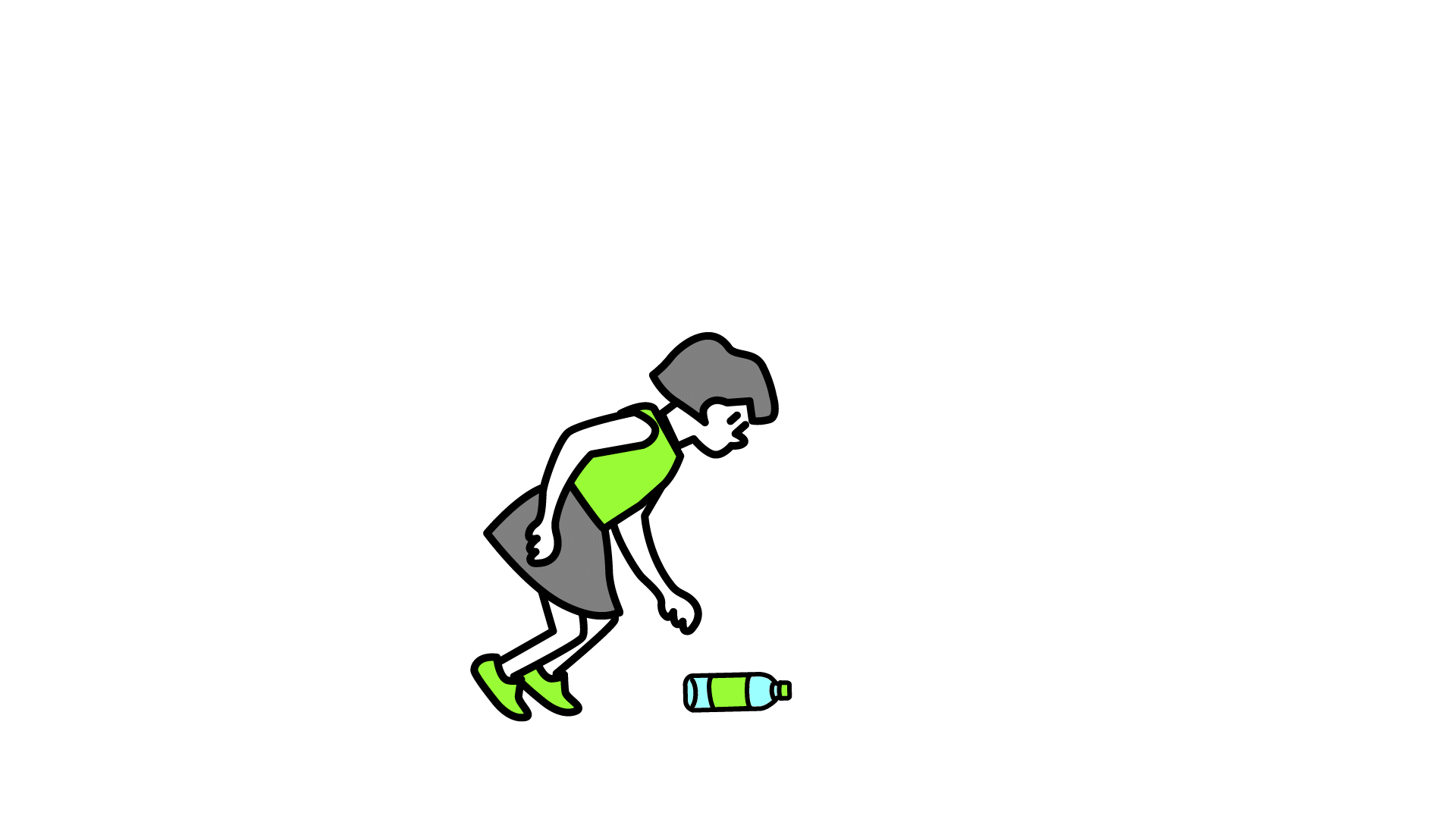 ゴミのリサイクル活動についてのホワイトボードアニーメーション-1