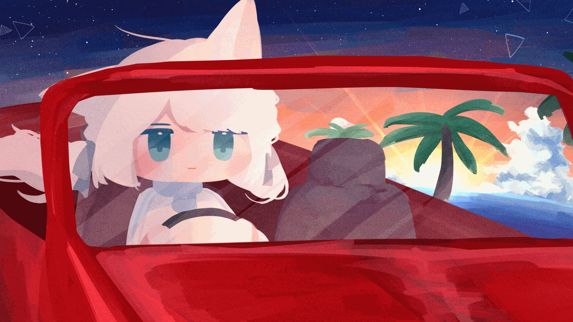 ぴこんちゃ様「琥珀色の街、上海蟹の朝」歌みたアニメーションイラスト-1