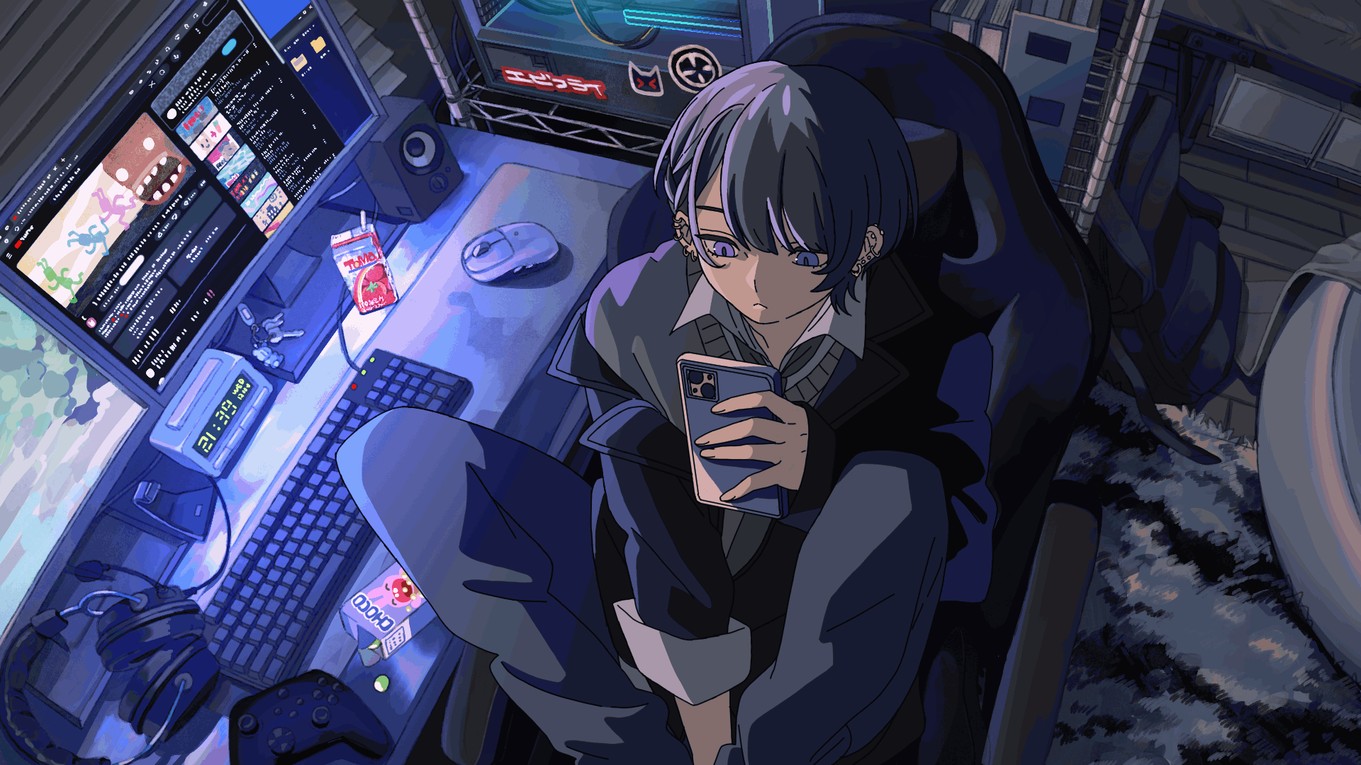 神無月ハク様　待機画面アニメーション-1