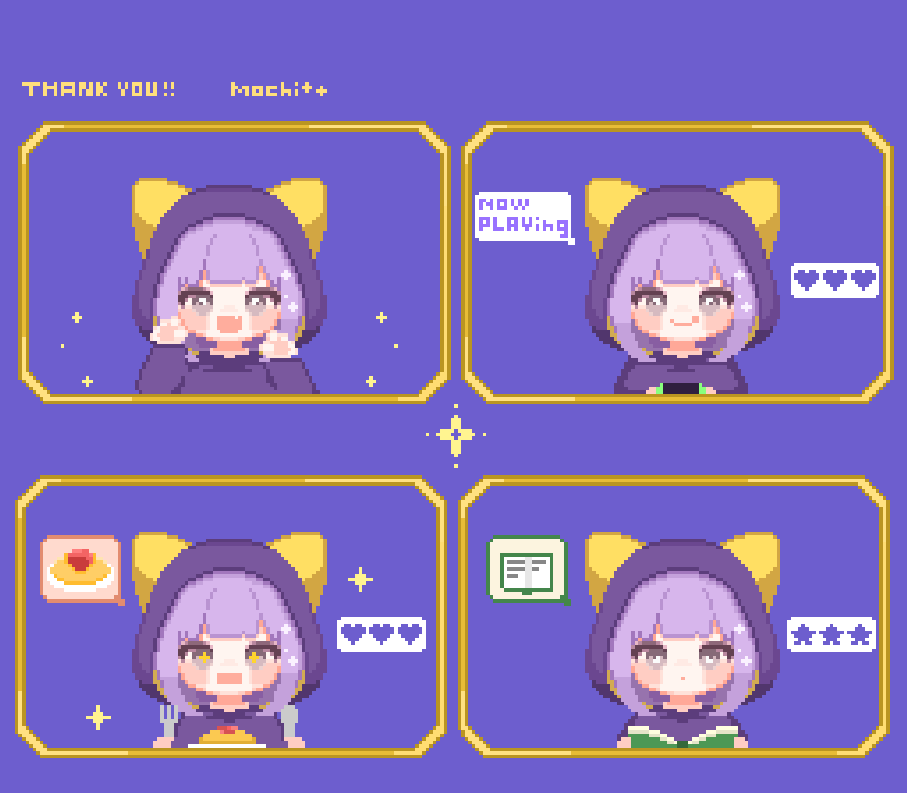 サンプル【4種の表情と背景GIF】-1