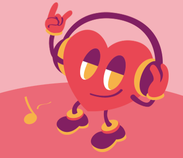 キャラクターデザイン　DJ-HeartBeat-1