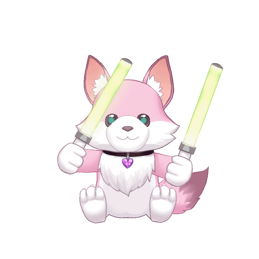 サイリウムを振る助手君アニメーション-1